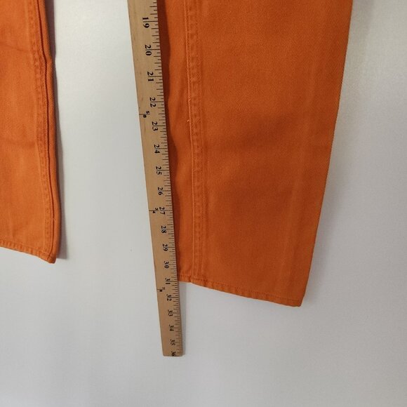 Request Jeans Orange Jeans Straight Leg Grunge Boho Y2K 90s Womens 20 (31x31) - Picture 11 of 12